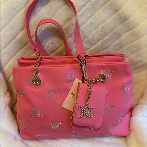 Juicy Couture Taking the Lead Pink Lemonade Tote Bag